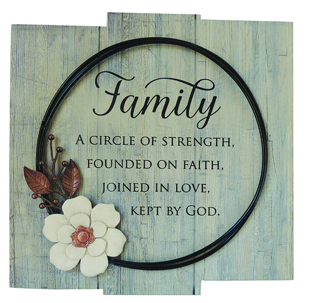 Family Circle of Strength Plaque   (AG31403)