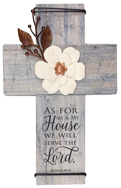 Wood Cross/As for Me and My House   (AG31404)