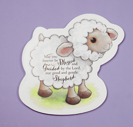 Wood Prayer Plaque/Lamb-Gentle Shepherd   (AG56792)