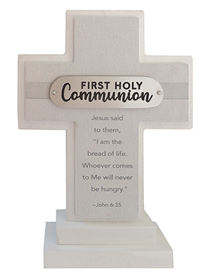 Wood Message Cross 6 inch/Communion  (C12625)