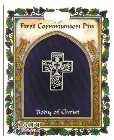 Communion Brooch/Chalice in Cross   (C1788)