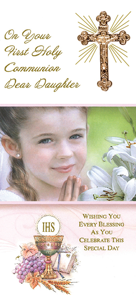Communion Boxed Card/Girl/Daughter  (C23126)
