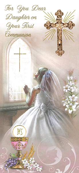 Communion Boxed Card/Girl/Daughter  (C23212)