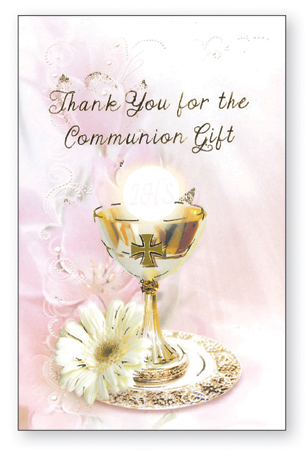 Communion Thank You Card/Symbolic   (C25051)