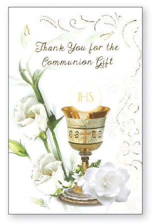 Communion Thank You Card/Symbolic   (C25052)