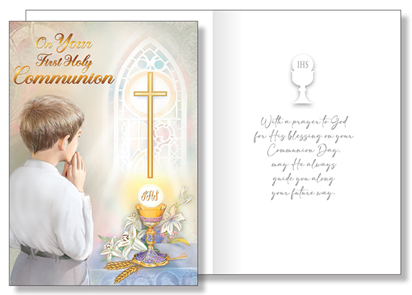 Communion Card/Boy   (C27105)