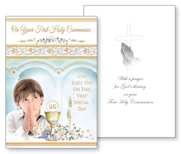 Communion Card/Boy   (C27109)