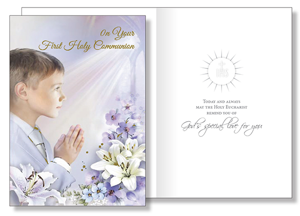 Communion Boy Card   (C27123)