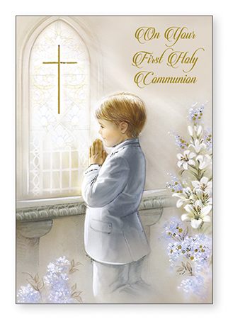 Communion Boy Card   (C27125)