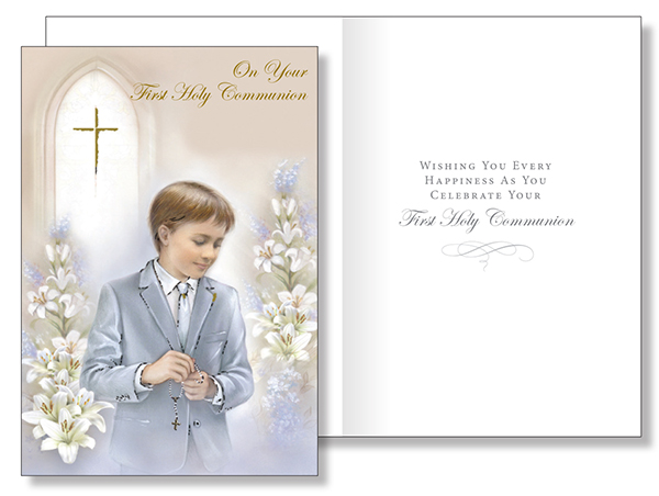 Communion Boy Card   (C27127)