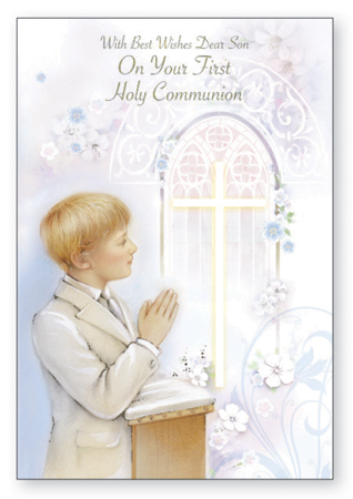Communion Boy Card - SON    (C27133)