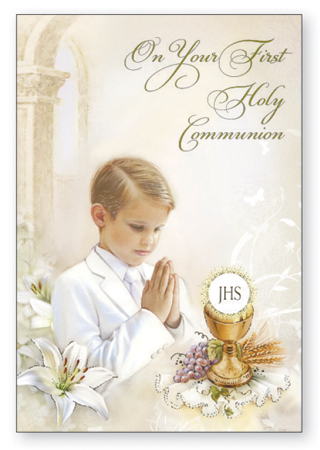 Communion Boy Card   (C27146)