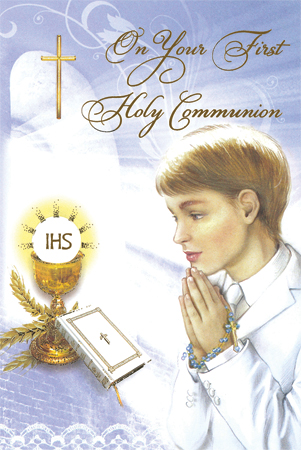Communion Boy Card   (C27152)