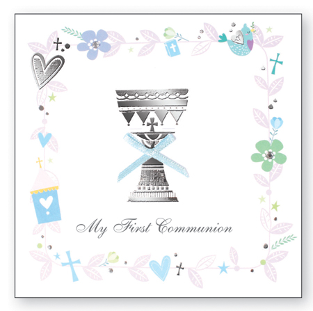 Communion Symbolic Card/Hand Crafted   (C27482)
