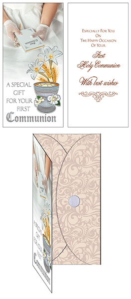 Communion Hand Crafted Girl - Gift Card   (C27754)