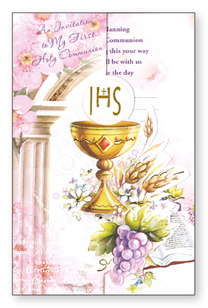 Communion Invite Card/Symbolic   (C27920)