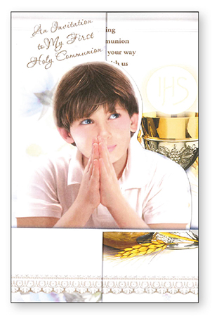 Communion Invite Card/Boy   (C27921)