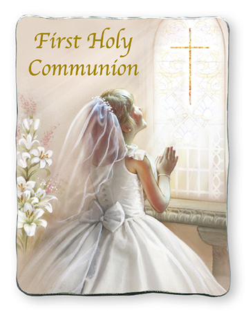 Communion Artmetal Plaque/Praying Girl   (C46233)