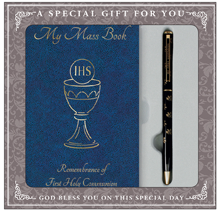 Communion Gift Set/Boy Book & Pen   (C5227)