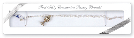 Communion Rosary Bracelet/Crystal   (C6365)