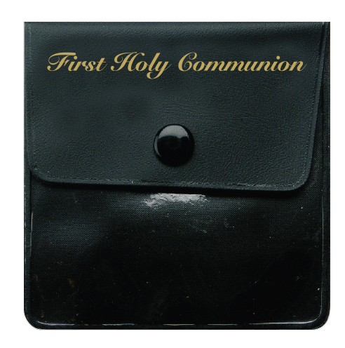 Communion Rosary Case/Plastic/Black   (C6433)