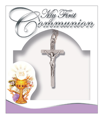 Communion Necklet/Crucifix/1 1/4 inch   (C6603)