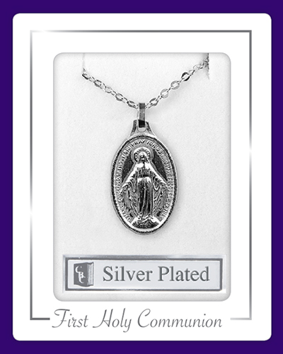 Silver Plated Necklet/Communion/Miraculous   (C68903)