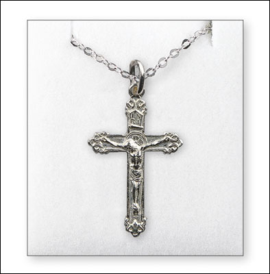 Silver Plated Necklet/Communion/Crucifix   (C68905)