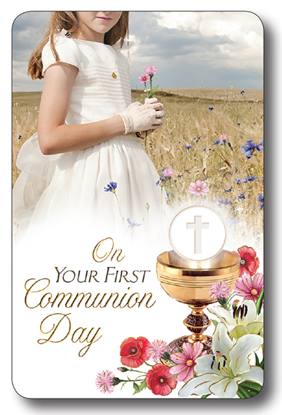 Prayer Card/Communion/Girl   (C71722)