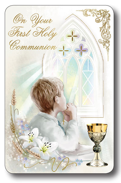 Prayer Card/Communion/Boy   (C71723)