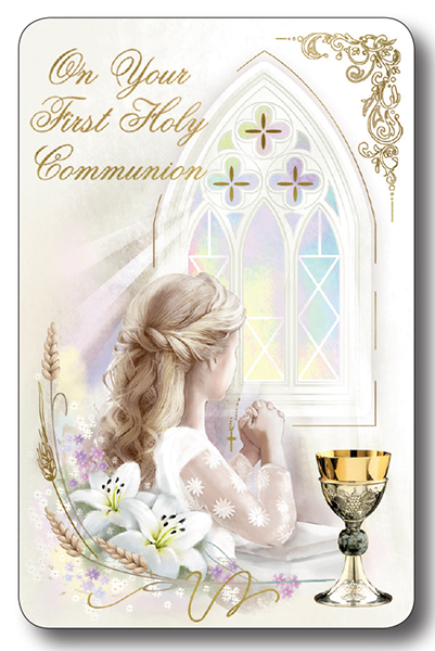 Prayer Card/Communion/Girl  (C71724)