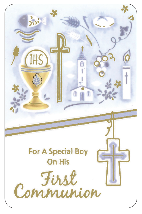 Prayer Card/Communion/Boy   (C71733)