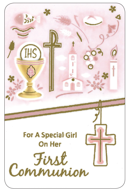 Prayer Card/Communion/Girl   (C71734)