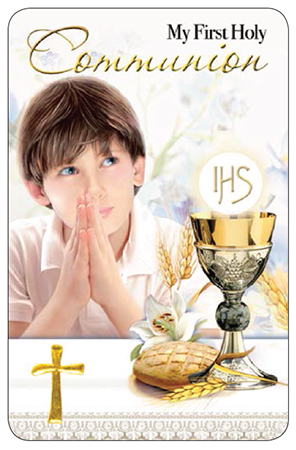 Prayer Card/Communion/Boy   (C71735)