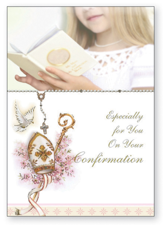 Confirmation Card/Girl   (F28221)