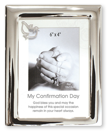 Photo Frame/Silver Finish/Confirmation   (F46609)
