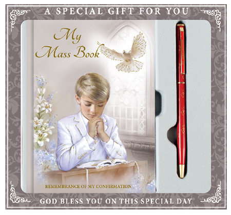 Confirmation Gift Set/Boy Book & Pen   (F575)