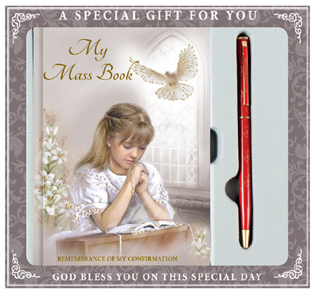 Confirmation Gift Set/Girl Book & Pen   (F576)