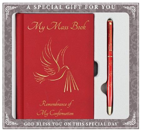 Confirmation Gift Set/Symbolic Book & Pen   (F579)