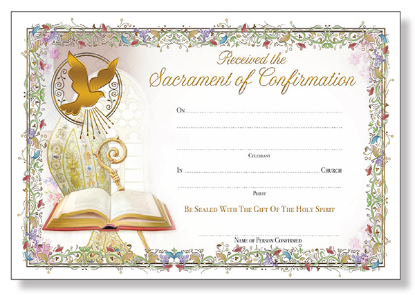 Confirmation Certificate/Symbolic   (F58315)