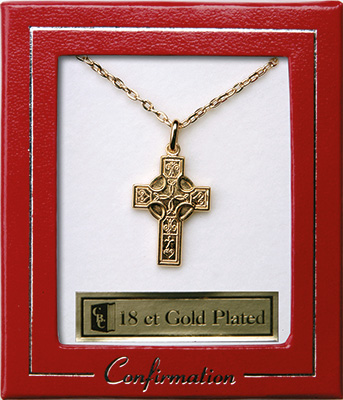 Conf.Necklet/18 ct.Gold Plated/Cross   (F6862)