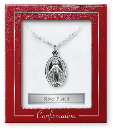 Silver Plated Necklet/Confirmation/Miraculous   (F68903)