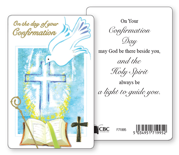 Prayer Card/Confirmation Symbolic   (F71995)