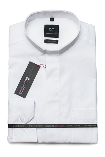Non Iron Clerical shirt - White   (K/NON IRON SHIRT/WHITE)