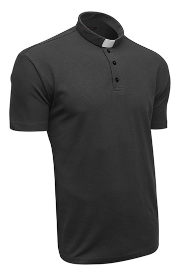 Polo Clerical shirt - Black   (K/POLO SHIRT/BLACK)