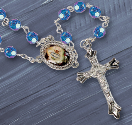 Acrylic Rosary/Loose/Blue/Knock   (L/6286/BLUE)
