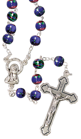 Loose Glass Rosary/Purple   (L/6303/PURPLE)