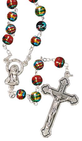 Loose Glass Rosary/Ruby   (L/6303/RUBY)